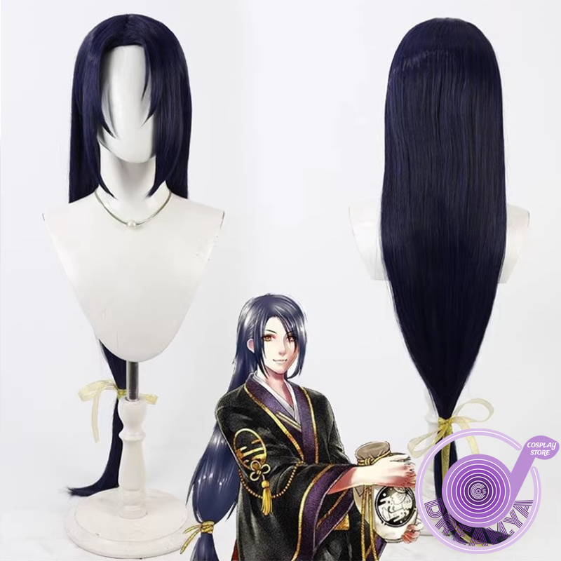 Anime Cosplay Long Hair - Jiroutachi Cosplay Wig Touken Ranbu Navy