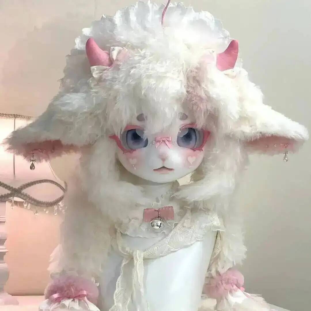 Handmade Kig Fursuit Head Cute - Anime Cosplay Lolita 评论和价格
