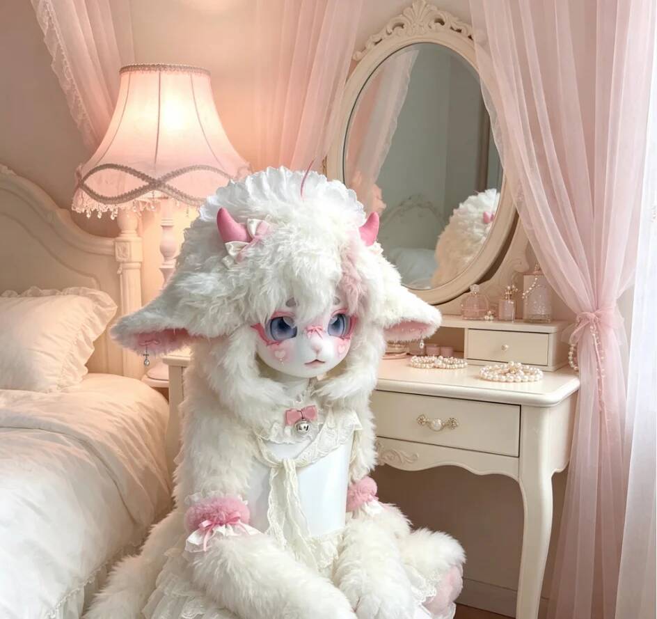 Handmade Kig Fursuit Head Cute - Anime Cosplay Lolita 评论和价格