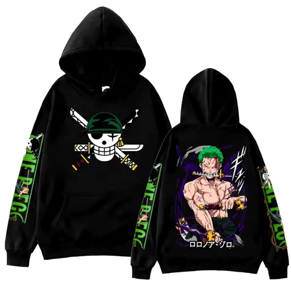One Piece Zoro Anime Hoodie Sw - Anime Cosplay Shop 评论和价格