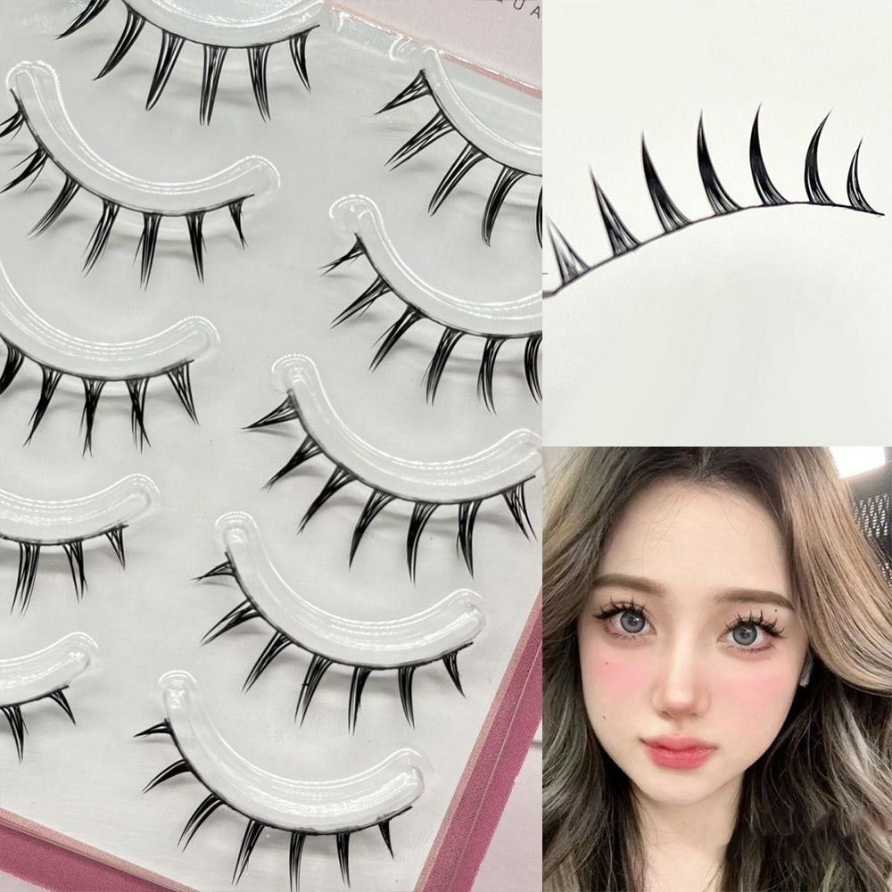 Faux Mink False Eyelashes 5 Pa - Anime Cosplay Thick 评论和价格