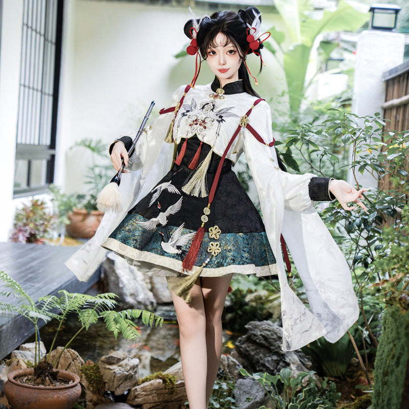 Chinese Hanfu Style Crane Immo - Anime Cosplay Lolita 评论和价格