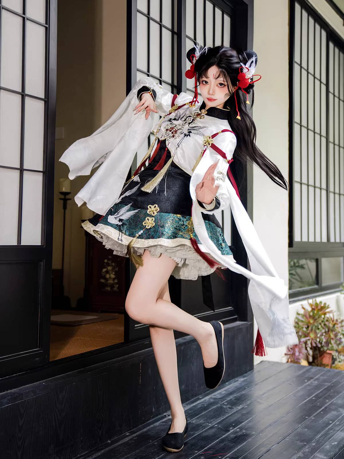 Chinese Hanfu Style Crane Immo - Anime Cosplay Lolita 评论和价格