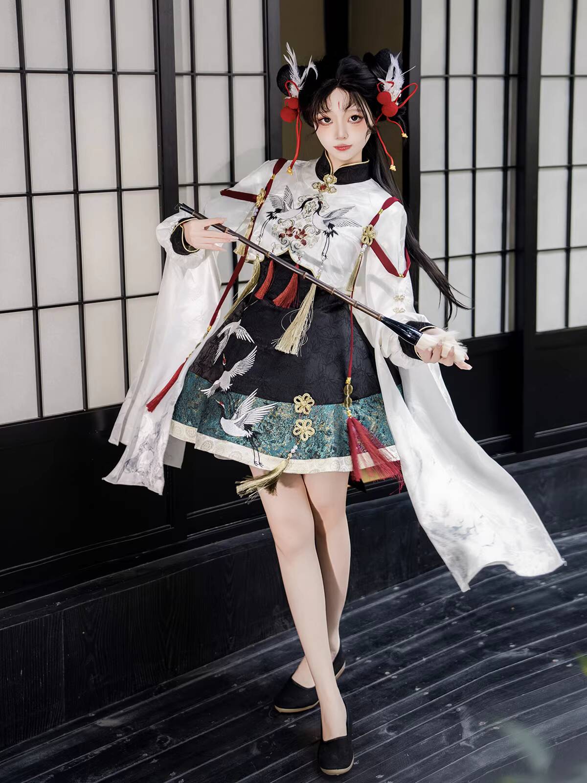 Chinese Hanfu Style Crane Immo - Anime Cosplay Lolita 评论和价格