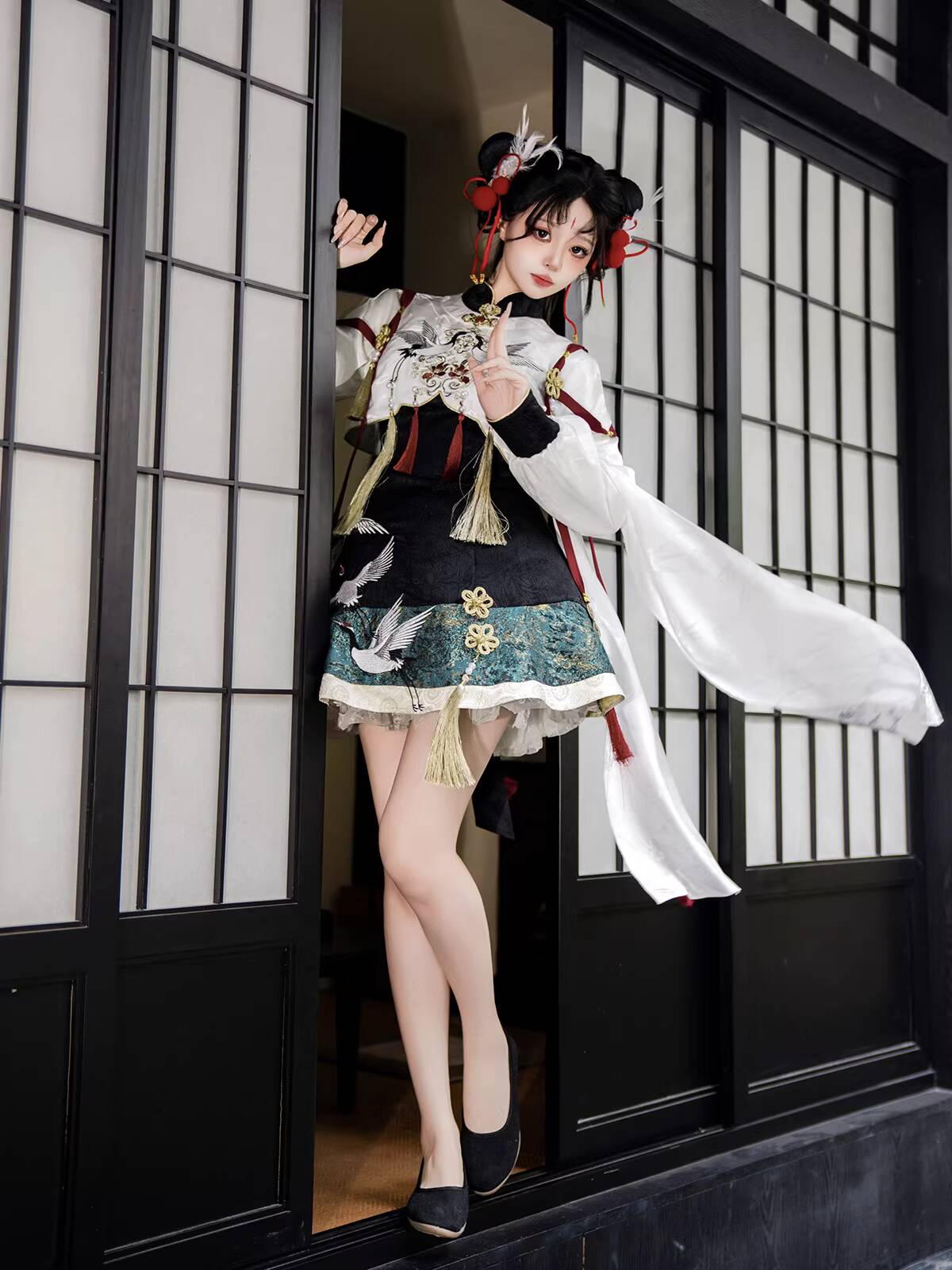 Chinese Hanfu Style Crane Immo - Anime Cosplay Lolita 评论和价格