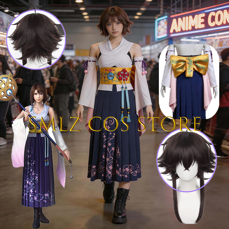 Smlz FFX Yuna Cosplay Anime FF - Anime Cosplay Female 评论和价格