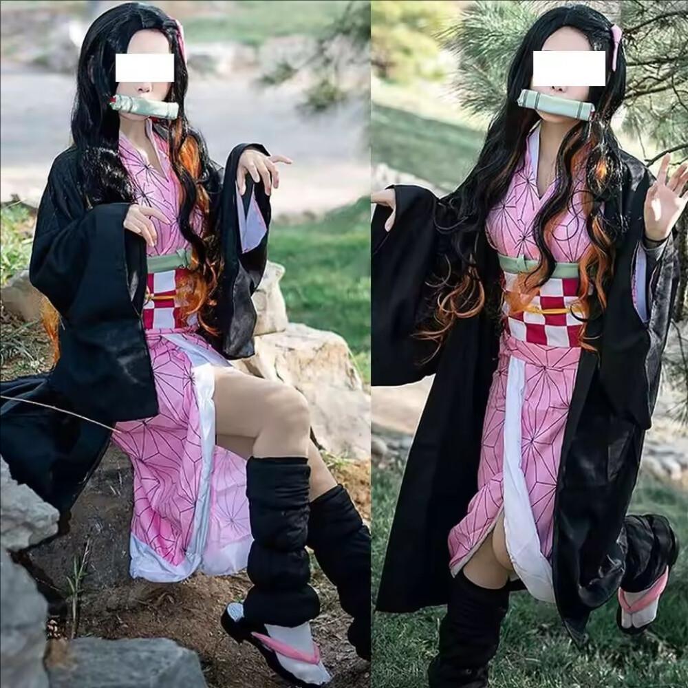 Anime Demon Slayer Kimetsu No  - Anime Cosplay Mujer 评论和价格