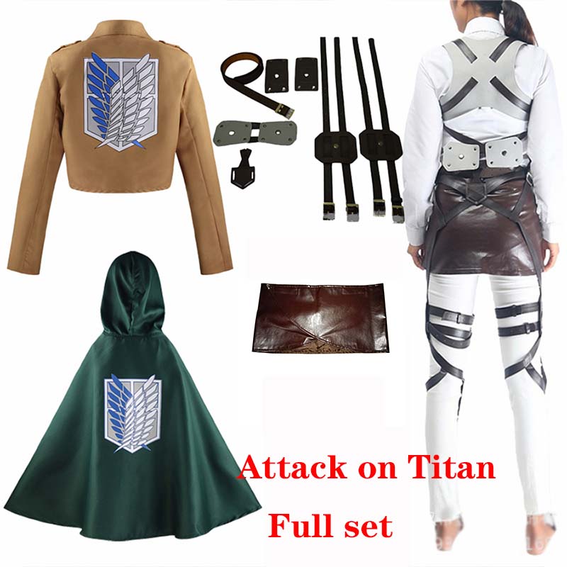 Cosplay Anime Levi Ackerman Mi - Attack Titan Cloak 评论和价格