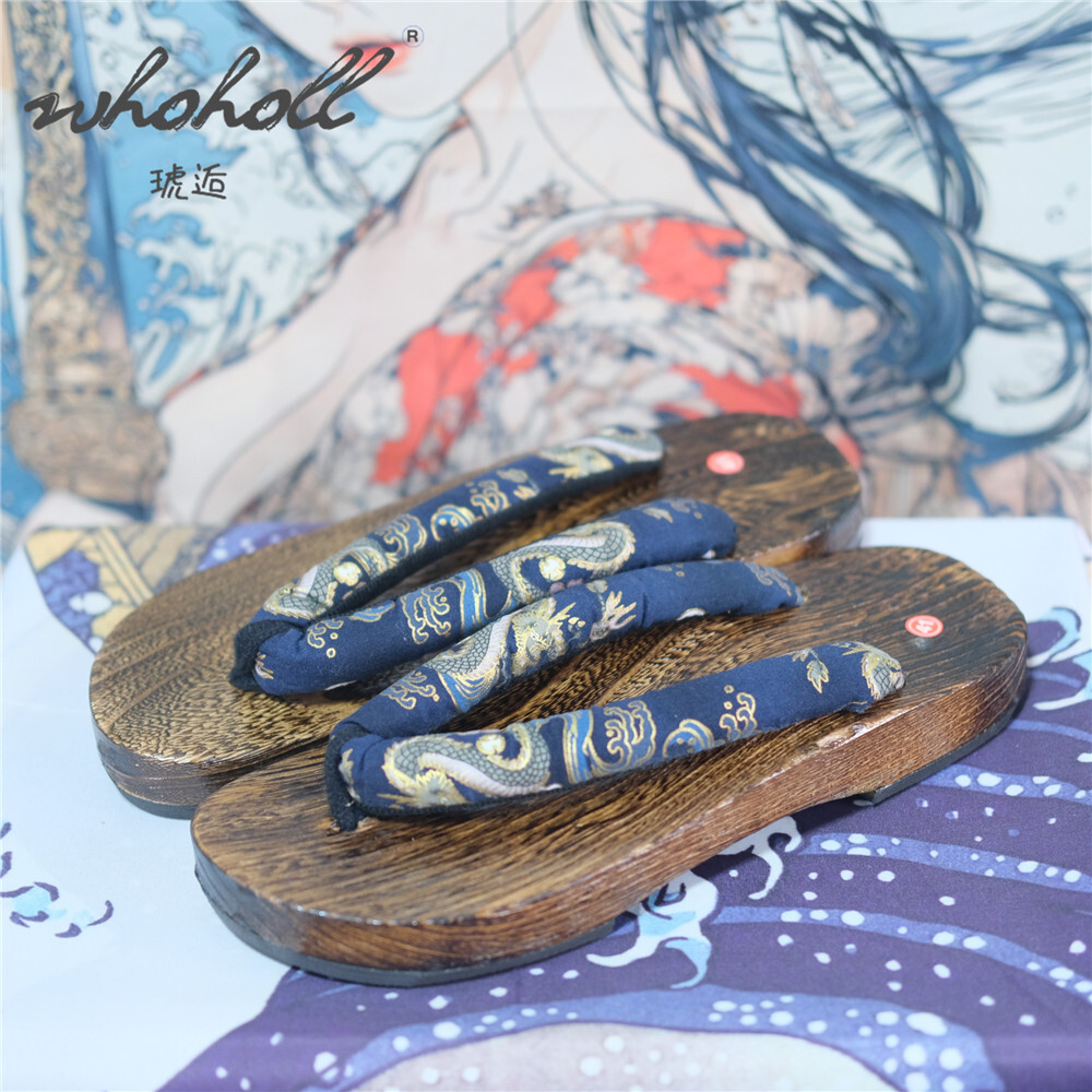 Man Wooden Clogs Slippers Wome - Anime Cosplay Thick 评论和价格
