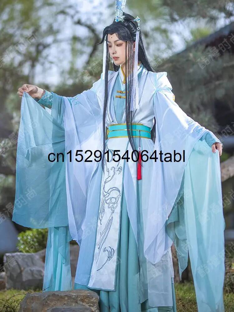 New Tian Guan Ci Fu Fengshi Qi - Anime Cosplay Wigs 评论和价格