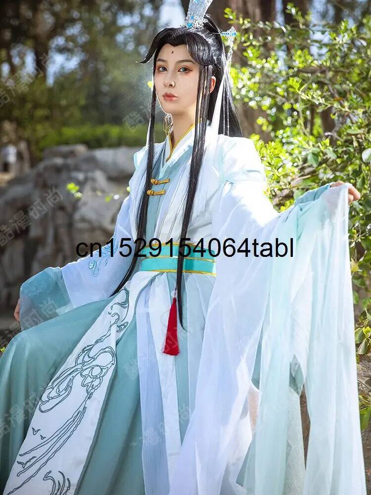 New Tian Guan Ci Fu Fengshi Qi - Anime Cosplay Wigs 评论和价格