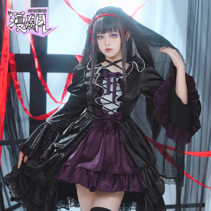 Akemi Homura Cosplay Costume P - Anime Cosplay Lolita 评论和价格